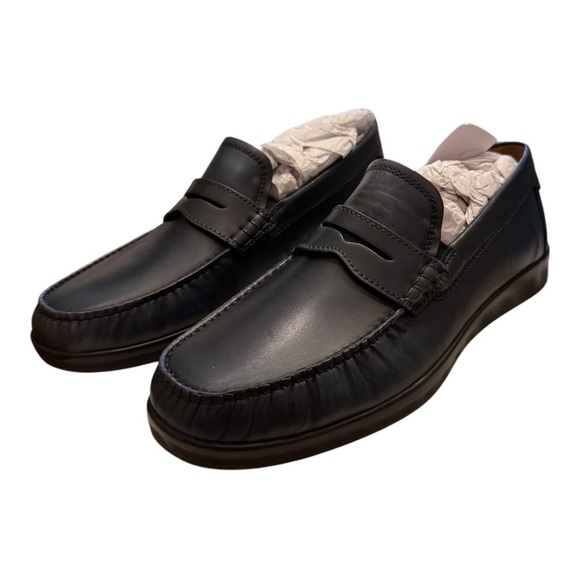 ECCO S Lite Moc Leather Moccasin in Marine NIB main image 9